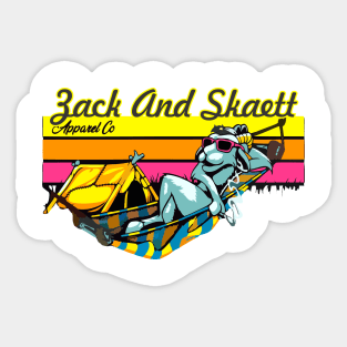 Zack And Skaett Sticker